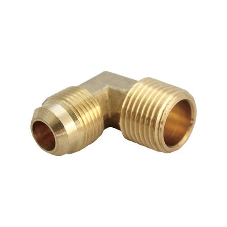 JMF 1/2 in. Flare X 3/8 in. D MPT Brass 90 Degree Street Elbow 4503025